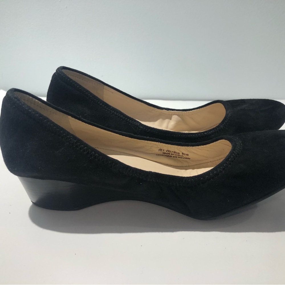 Cole Haan black velvet slipper shoes 6.5
